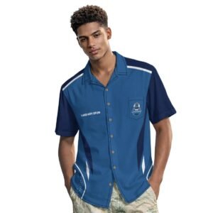 Papa’s Lockout Racing Button-Up Shirt – Blue