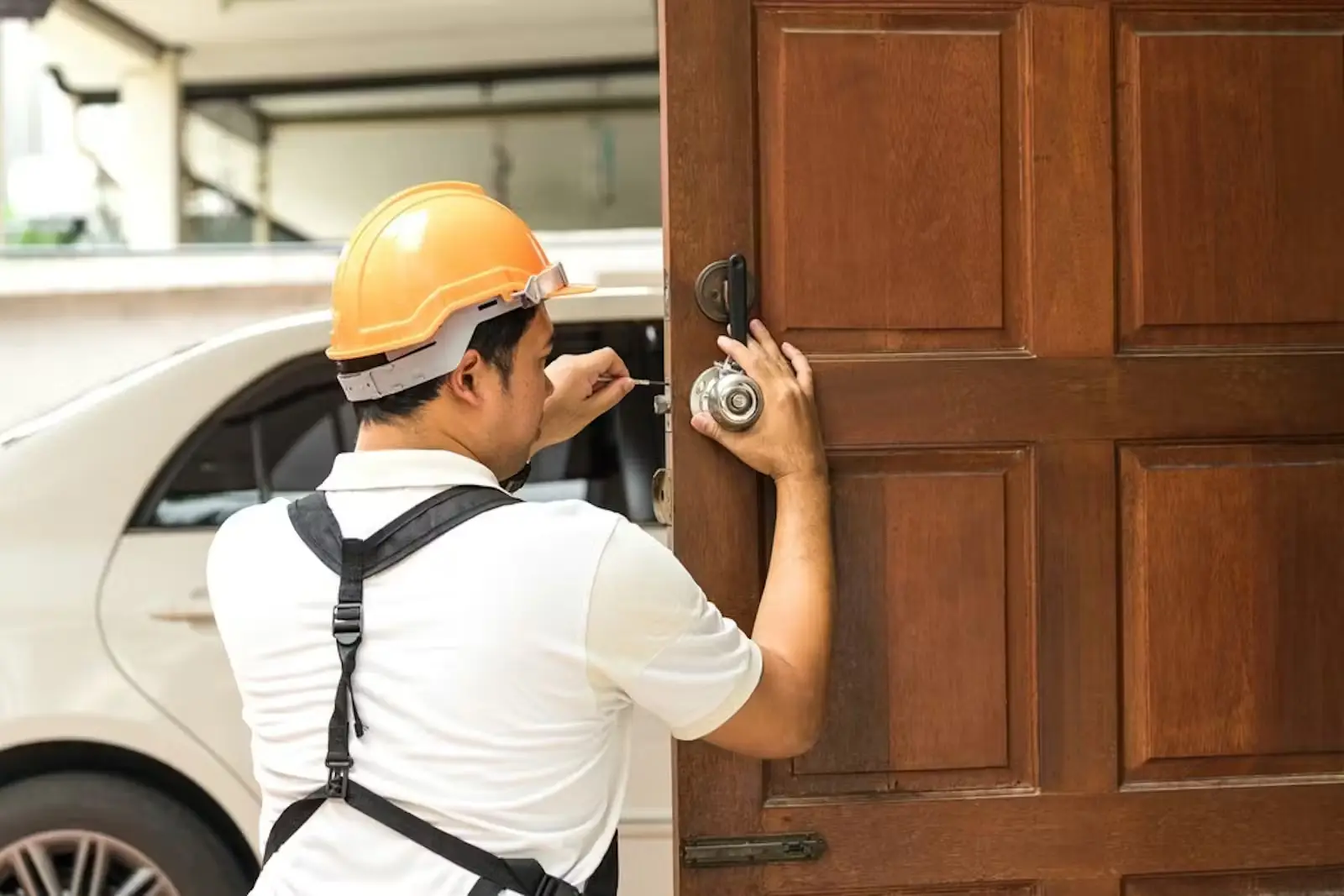 Door lock installation