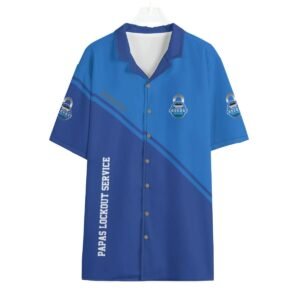 Papa's Lockout Vertical Stripe Polo – Navy